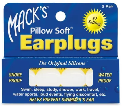 Max Original Silicone Earplugs – 2 Pairs