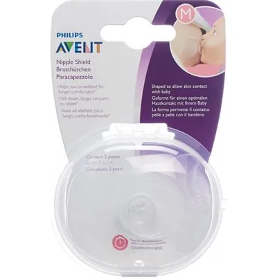 Pair of Avent Nipple Shields Size M Philips PHILIPS AVENT