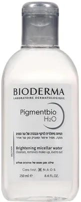 תמיסה מיסלרית לניקוי והבהרה של עור הפנים Bioderma Pigmentbio H2O - נפח 250 מ"ל
