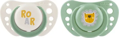 Chicco זוג מוצצי סיליקון צ’יקו 2-6M פיזיו אייר ירוק – Chicco PhysioForma Air